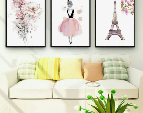 【厂家清仓】一套自粘装饰画现代简约贴画卧室...