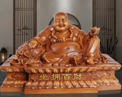 低价出售家里闲置弥勒佛招财摆件家居摆放家用...