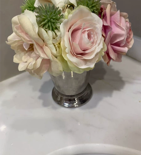 保湿仿真花假花套装 手感玫瑰陶瓷花瓶摆件 ...