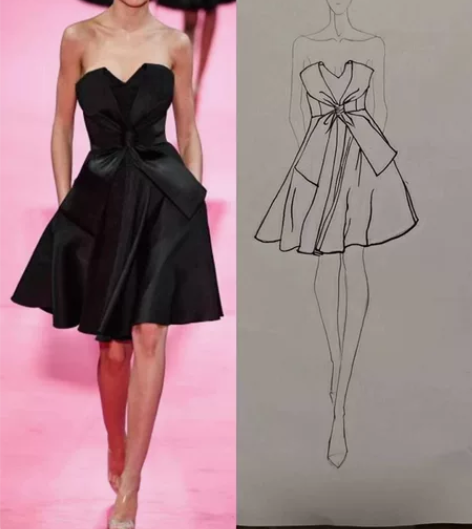 时装 服装人体效果图 代画 服装设计效果图...