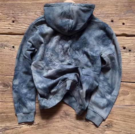 aussi扎染手绘沙滩卫衣帽衫特价出 不是...