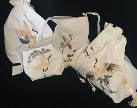 服装与服饰设计 刺绣绣花成品 机器绣花袋子...