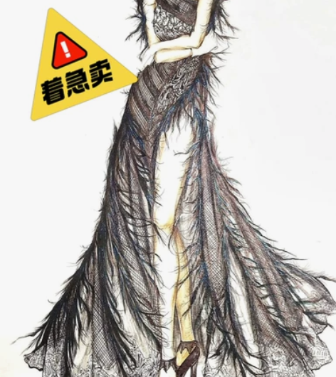 服装设计手绘稿，可约稿，现成稿不讲价，多买...