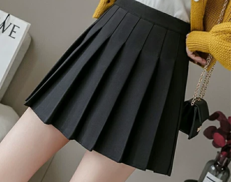 高腰显瘦百褶裙女2021年新款夏季小个子时...