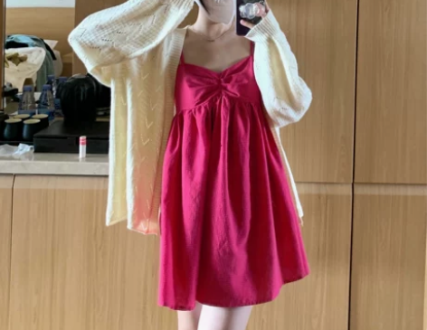 锈与骨 可爱住了 玫红/果绿两色格子设计感...