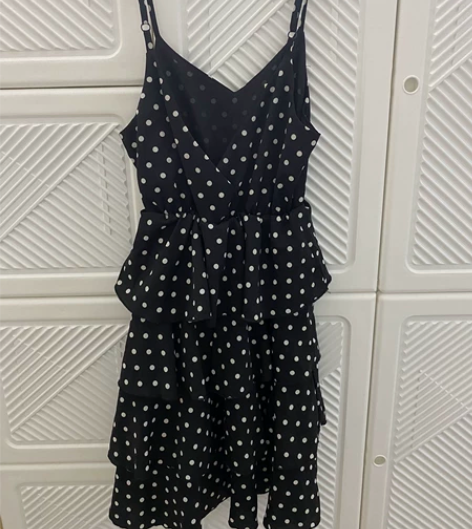 显瘦连衣裙2023新款波点吊带裙连衣裙蛋糕...