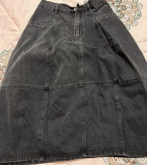 秋冬打底牛仔花苞裙   M码 160/68...