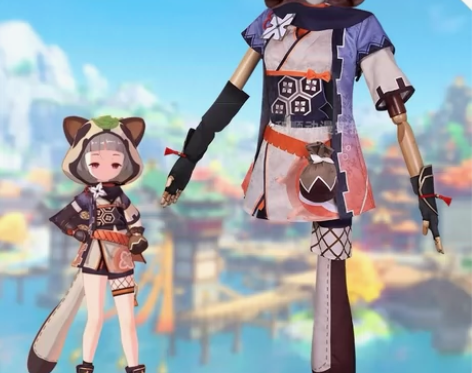 早柚 原神cos 定制鞋子38 假发漫美家...