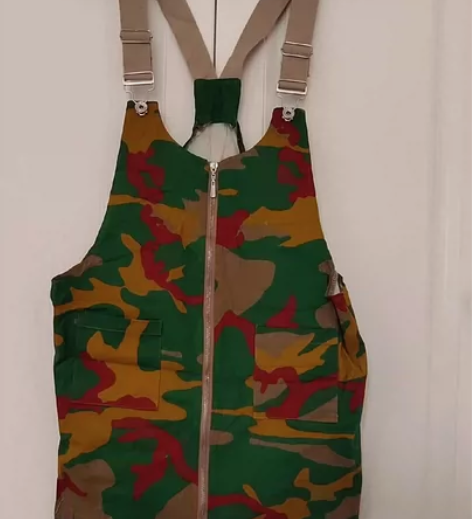 全新女士无袖牛仔布背带裙欧美风夏季迷彩显瘦...