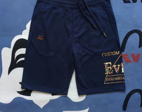 夏季潮牌福神老虎图案男士休闲短裤情侣宽松海...