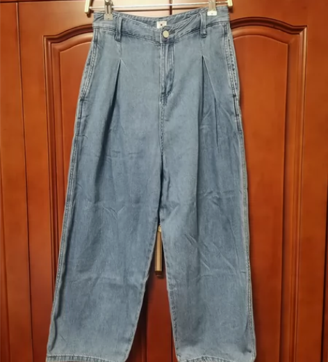 original品牌女装九分阔腿宽松夏季插...