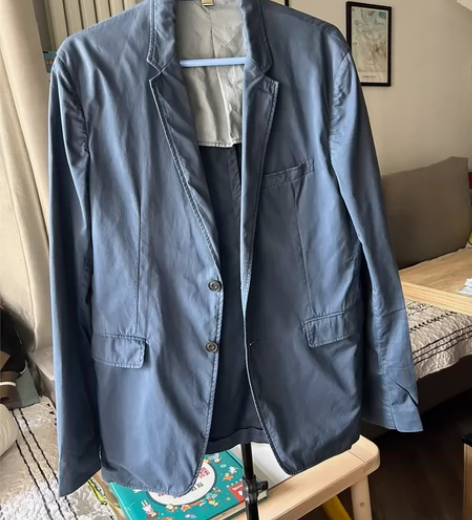 ?Burberry巴宝莉博柏利棉料休闲西服...