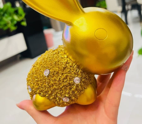 【清货】情侣对兔摆件酒柜玄关摆件装饰品礼物...