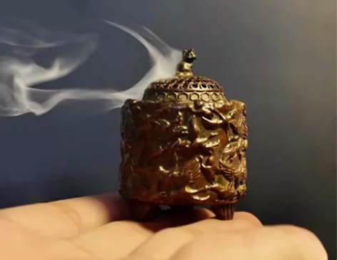 紫铜香炉香薰炉千鹤庆寿紫铜香炉居家香案茶台...