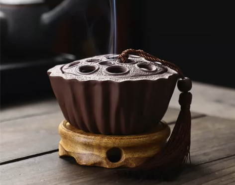 绝对捡漏处理 陶瓷莲蓬香炉，处理了 10....