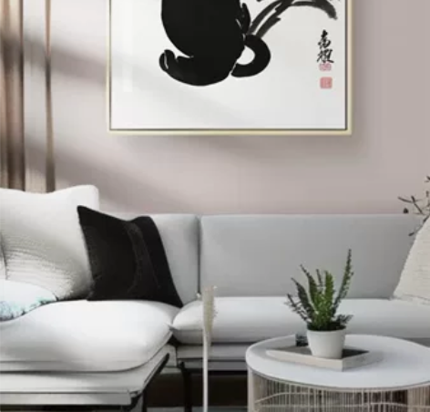 水墨猫咪挂画，30×30X9mm无框。 单...