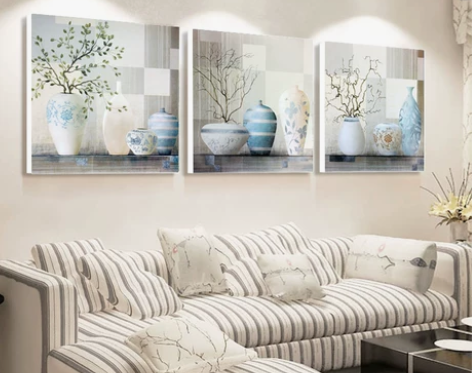 【双11狂欢价】客厅装饰画简约现代卧室三联...