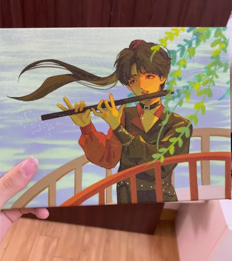 贺峻霖小闹魔盒满天星无框画 感兴趣的话点“...