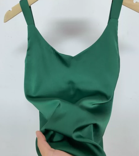 处理内搭醋酸真丝v领背心吊带无袖缎面夏季女...