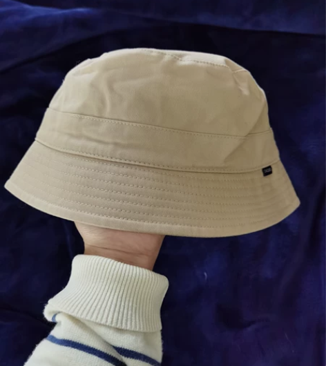 几乎全新CACUSS 卡其色渔夫帽大头围防...