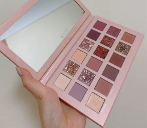 Huda Beauty18色眼影盘沙漠玫瑰...