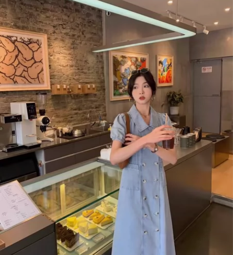 ASM ANNA◆旺角女孩~设计感牛仔连体...