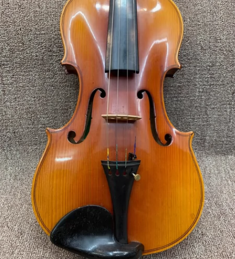 四分之四大概40多年纪上海提琴厂百灵小提琴...