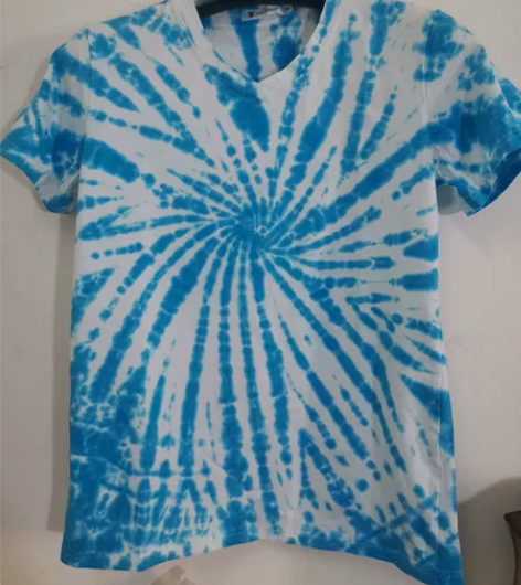 潮牌弹力棉扎染T恤全新，纯棉带弹力，不掉色...