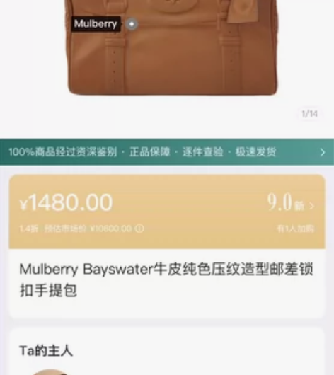 mulberry bayswater手提包...