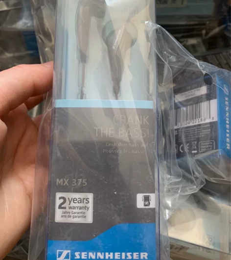 森海塞尔MX375耳机耳塞入耳式重低音HI...