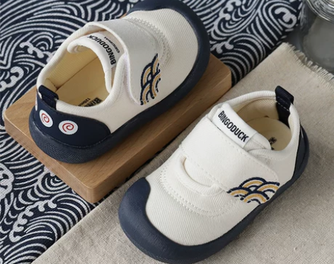 宾果鸭宝宝学步鞋男软底防滑棉布透气0-1-...