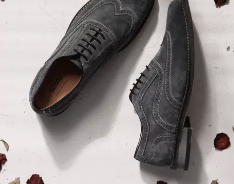 布洛克男鞋子韩版秋季潮流德比鞋透气真皮韩版...