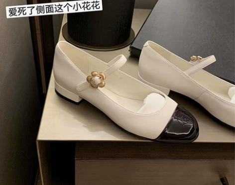 复古法式玛丽珍鞋女2023年早春新款温柔晚...
