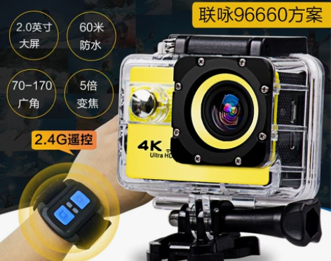 4K山狗F68高清微型运动摄像机WIFI迷...