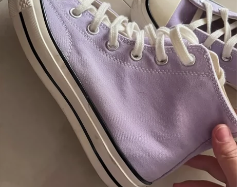 匡威浅紫色38码 小店购买 是不是正不知道...