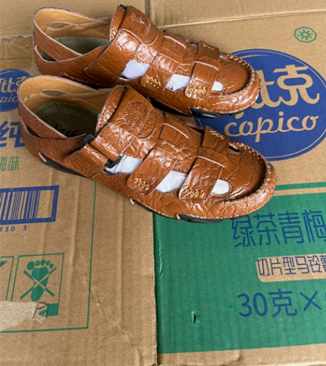 木林森爱步公牛骆驼，真皮豆豆鞋，真皮凉鞋，...