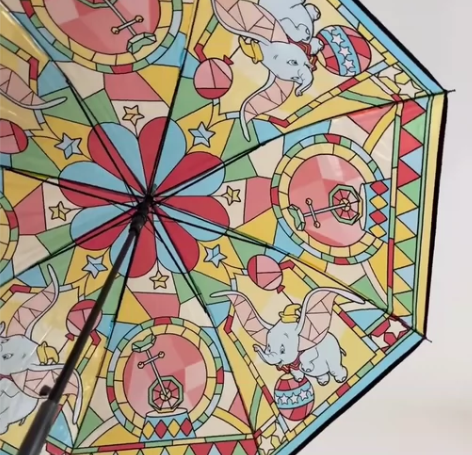 711迪士尼玻璃雨傘 小飛象剩2???愛麗...