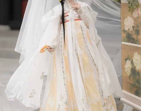 原创汉服女春季中国风斗篷唐制重工刺绣齐胸襦...