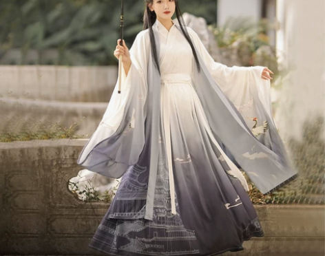 ?滕王阁汉服女正品原创中国风晋制齐腰襦裙魏...