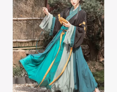 店铺：五五年汉服 穿过一次，相当于九成新汉...