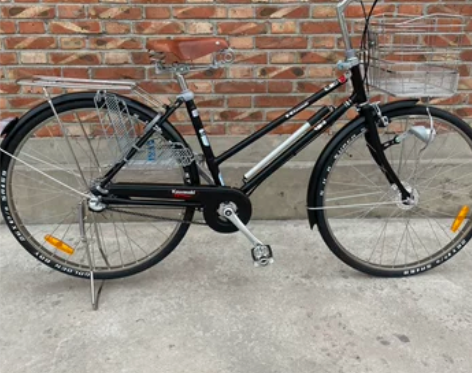 川崎自行车 出口日本牌内变速单速复古车城市...