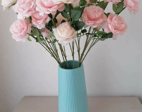 【5枝装】年货仿真牡丹花玫瑰花束家居客厅落...