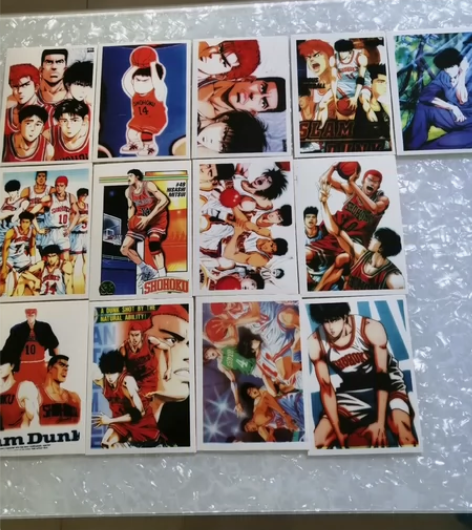 灌篮高手明信片，共13张一套10*14左右...