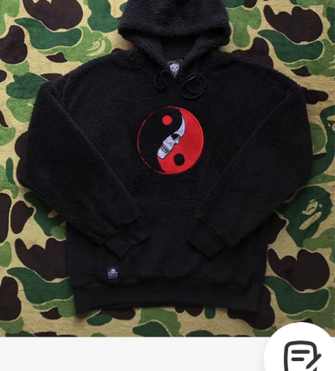 #LC#全新美潮正品街头滑板说唱刺绣太极摇...