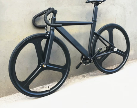 新款破风肌肉死飞自行车铝合金车架三刀五刀轮...