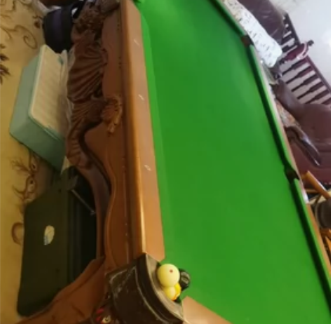 欧式实木台球桌，送球，全套球杆，同城自提 ...