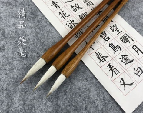 江西湖笔狼毫兼毫羊毫小楷成人书法用品套装国...