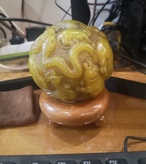 晚清民国前，十二生肖球，料器，早期西藏收得...