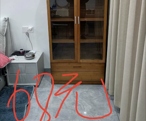 60块转让书架带门书柜玻璃透明书柜  文件...