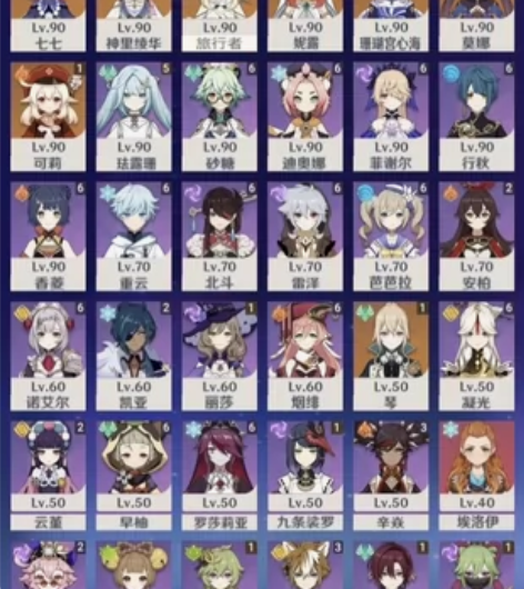 开服原神号60级，未绑邮箱，47金 地图探...